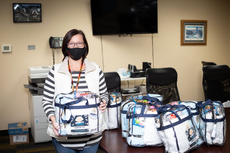 Clarion Police Department Excited with Henry's Heroes Comfort Kits